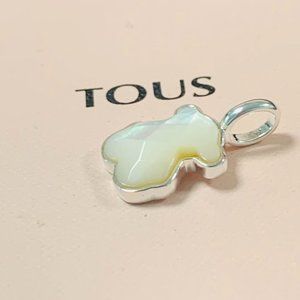 TOUS Silver and faceted mother-of-pearl TOUS Color Pendant. 1,5cm.